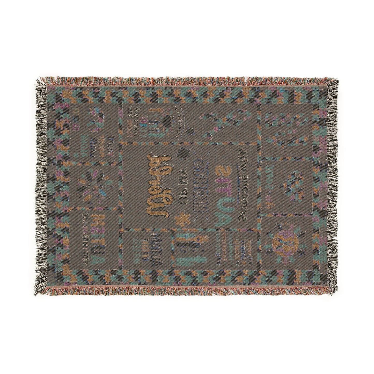 Autism Awareness Woven Blanket — 'Autism Lights the Way' Support Throw