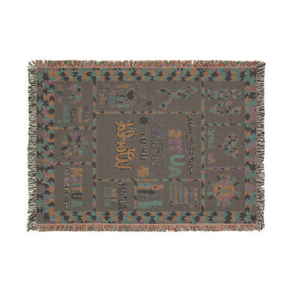 Autism Awareness Woven Blanket — 'Autism Lights the Way' Support Throw