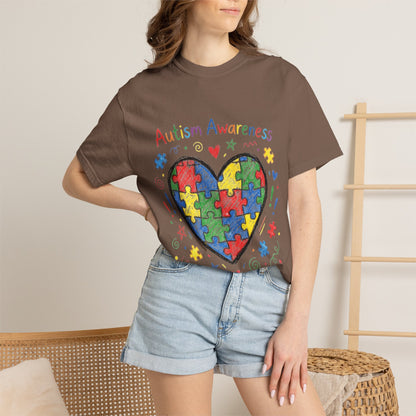 Autism Awareness Puzzle Heart T-Shirt